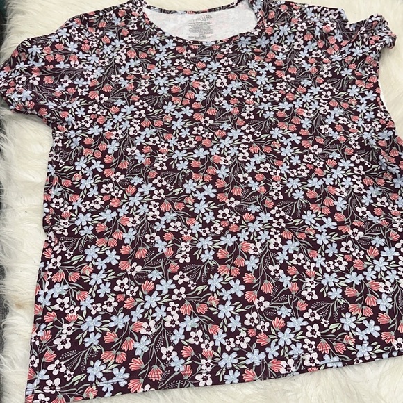 Time and Tru Floral Women's Top size 2X - Picture 4 of 4